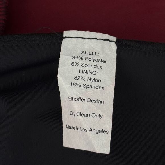 Elhoffer Dress Womens XL Galactic Commander Cosplay Costume Con Festival Maroon - Picture 11 of 14